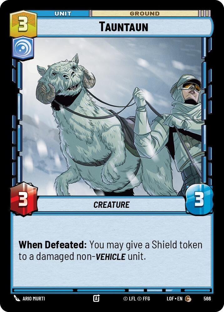 Image for Tauntaun (Foil) (566) (Legends of the Force) - Star Wars: Unlimited