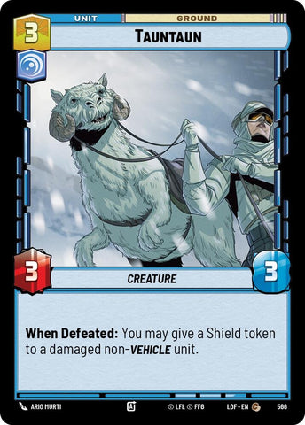 Image for Tauntaun (Foil) (566) (Legends of the Force) - Star Wars: Unlimited