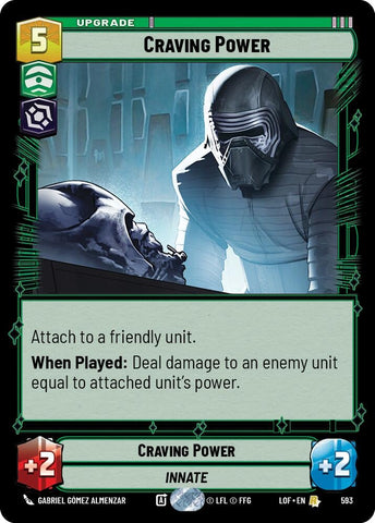 Image for Craving Power (Foil) (593) (Legends of the Force) - Star Wars: Unlimited