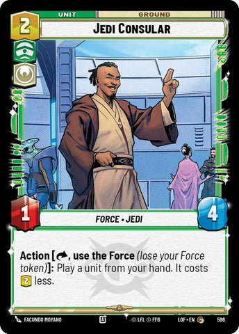 Image for Jedi Consular (Foil) (596) (Legends of the Force) - Star Wars: Unlimited