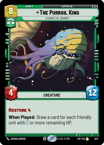 Image for The Purrgil King - Leading The Journey (Foil) (623) (Legends of the Force) - Star Wars: Unlimited