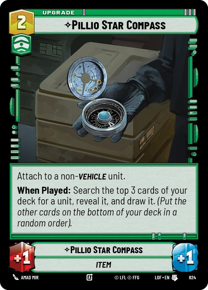 Image for Pillio Star Compass (Foil) (624) (Legends of the Force) - Star Wars: Unlimited