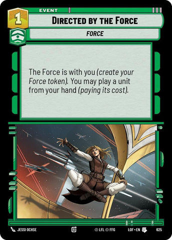 Image for Directed by the Force (Foil) (625) (Legends of the Force) - Star Wars: Unlimited
