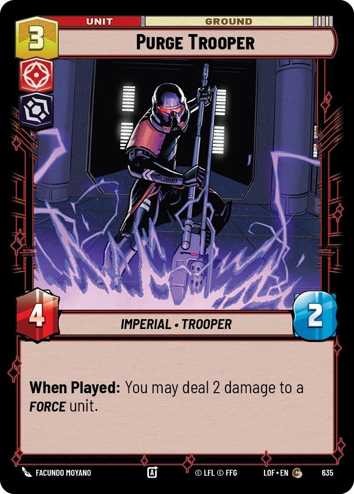 Image for Purge Trooper (Foil) (635) (Legends of the Force) - Star Wars: Unlimited