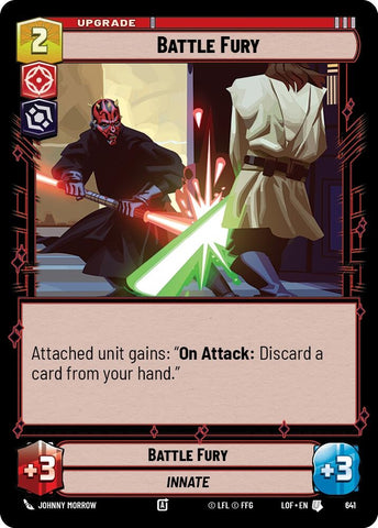 Image for Battle Fury (Foil) (641) (Legends of the Force) - Star Wars: Unlimited