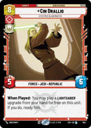 Image for Cin Drallig - Esteemed Blademaster (Foil) (652) (Legends of the Force) - Star Wars: Unlimited