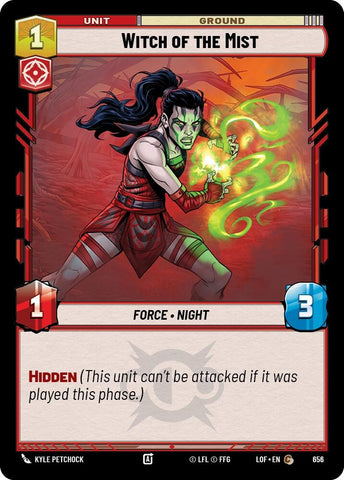 Image for Witch of the Mist (Foil) (656) (Legends of the Force) - Star Wars: Unlimited