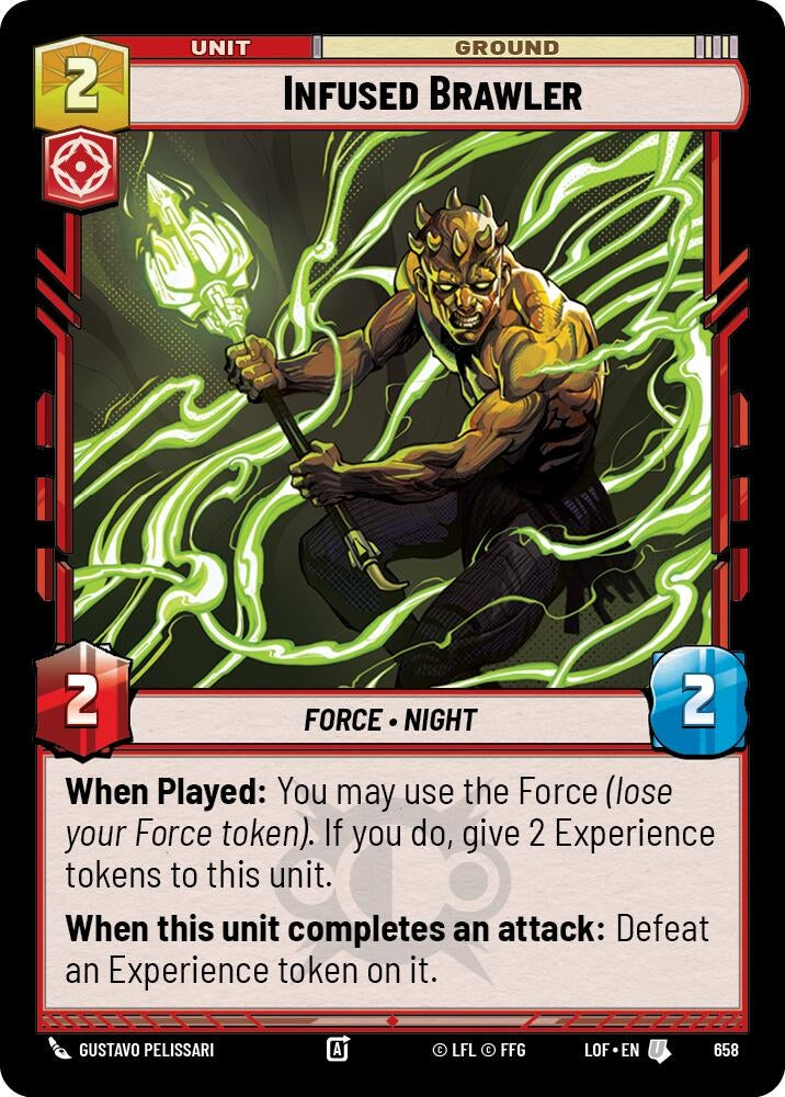 Image for Infused Brawler (Foil) (658) (Legends of the Force) - Star Wars: Unlimited