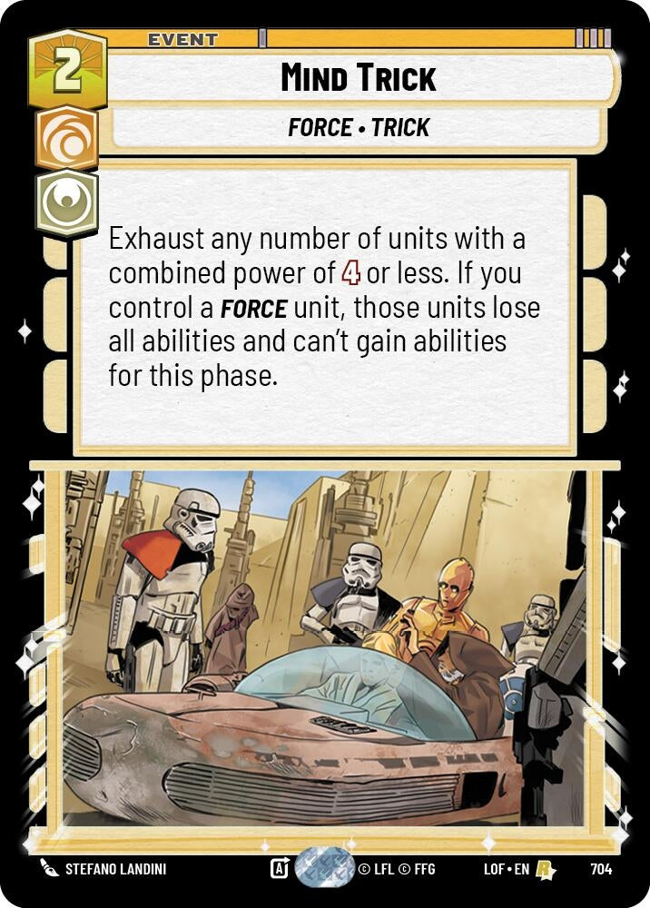 Image for Mind Trick (Foil) (704) (Legends of the Force) - Star Wars: Unlimited