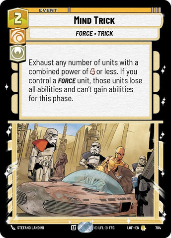 Image for Mind Trick (Foil) (704) (Legends of the Force) - Star Wars: Unlimited