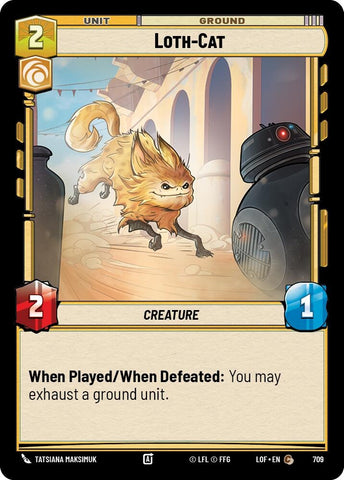 Image for Loth-Cat (Foil) (709) (Legends of the Force) - Star Wars: Unlimited