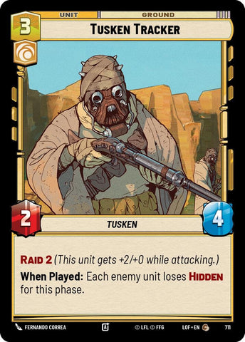 Image for Tusken Tracker (Foil) (711) (Legends of the Force) - Star Wars: Unlimited
