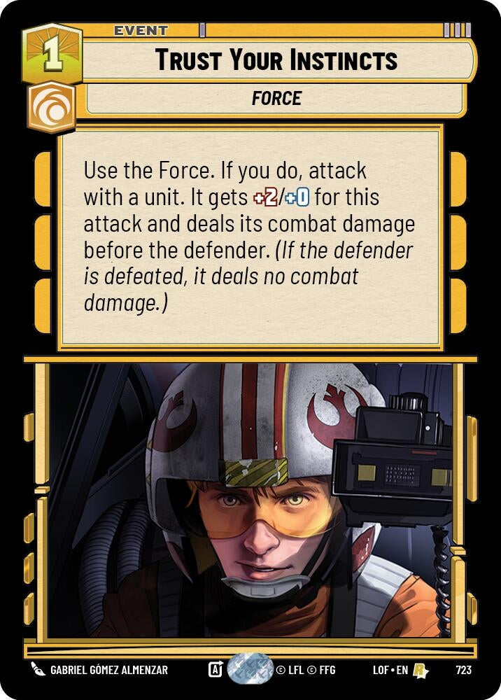 Image for Trust Your Instincts (Foil) (723) (Legends of the Force) - Star Wars: Unlimited
