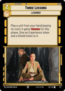 Image for Three Lessons (Foil) (727) (Legends of the Force) - Star Wars: Unlimited