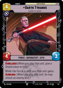 Image for Darth Tyranus - Servant of Sidious (Foil) (733) (Legends of the Force) - Star Wars: Unlimited