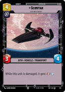 Image for Scimitar - Sith Infiltrator (Foil) (735) (Legends of the Force) - Star Wars: Unlimited