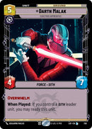 Image for Darth Malak - Covetous Apprentice (Foil) (736) (Legends of the Force) - Star Wars: Unlimited