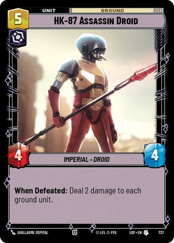 Image for HK-87 Assassin Droid (Foil) (737) (Legends of the Force) - Star Wars: Unlimited