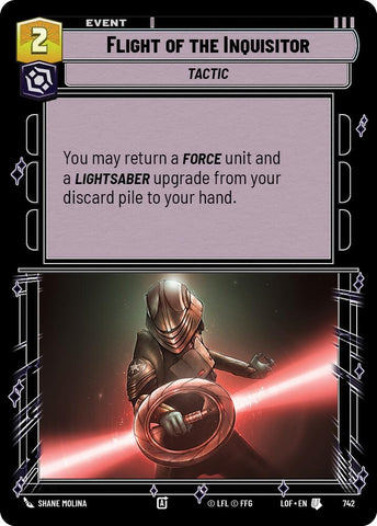 Image for Flight of the Inquisitor (Foil) (742) (Legends of the Force) - Star Wars: Unlimited