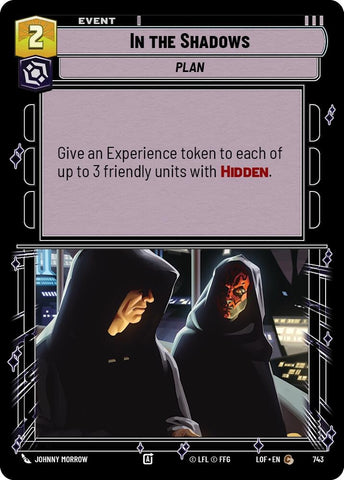Image for In the Shadows (Foil) (743) (Legends of the Force) - Star Wars: Unlimited