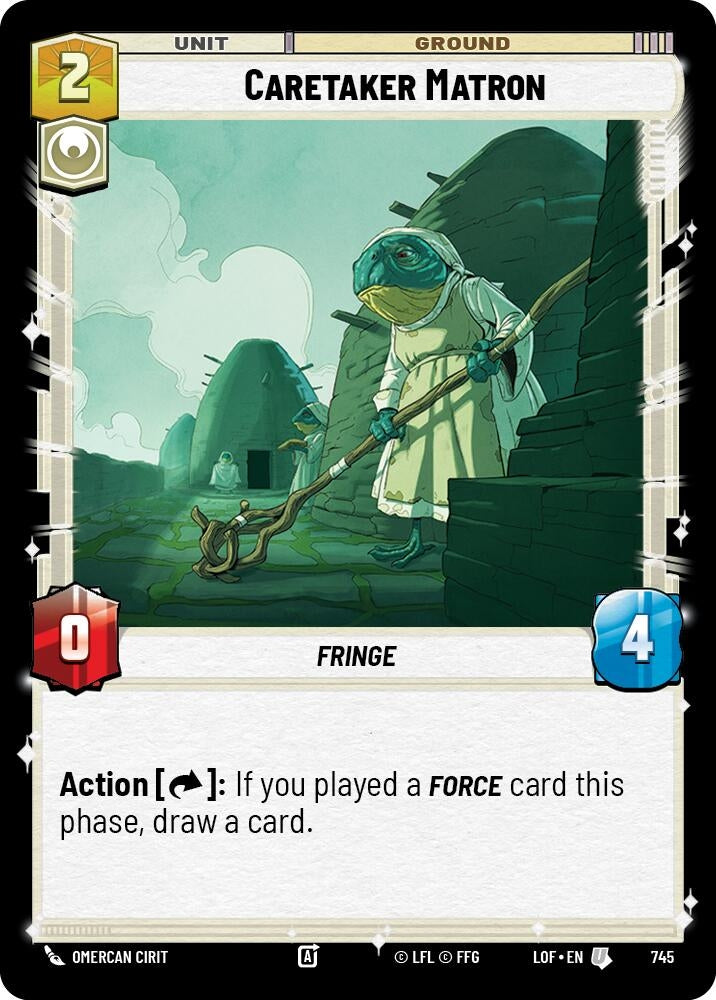 Image for Caretaker Matron (Foil) (745) (Legends of the Force) - Star Wars: Unlimited