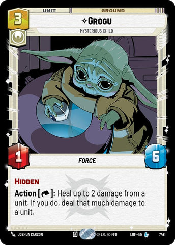 Image for Grogu - Mysterious Child (Foil) (748) (Legends of the Force) - Star Wars: Unlimited
