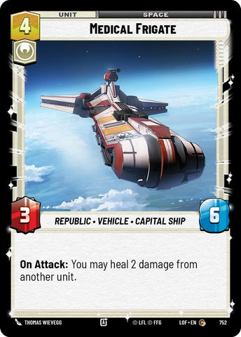Image for Medical Frigate (Foil) (752) (Legends of the Force) - Star Wars: Unlimited