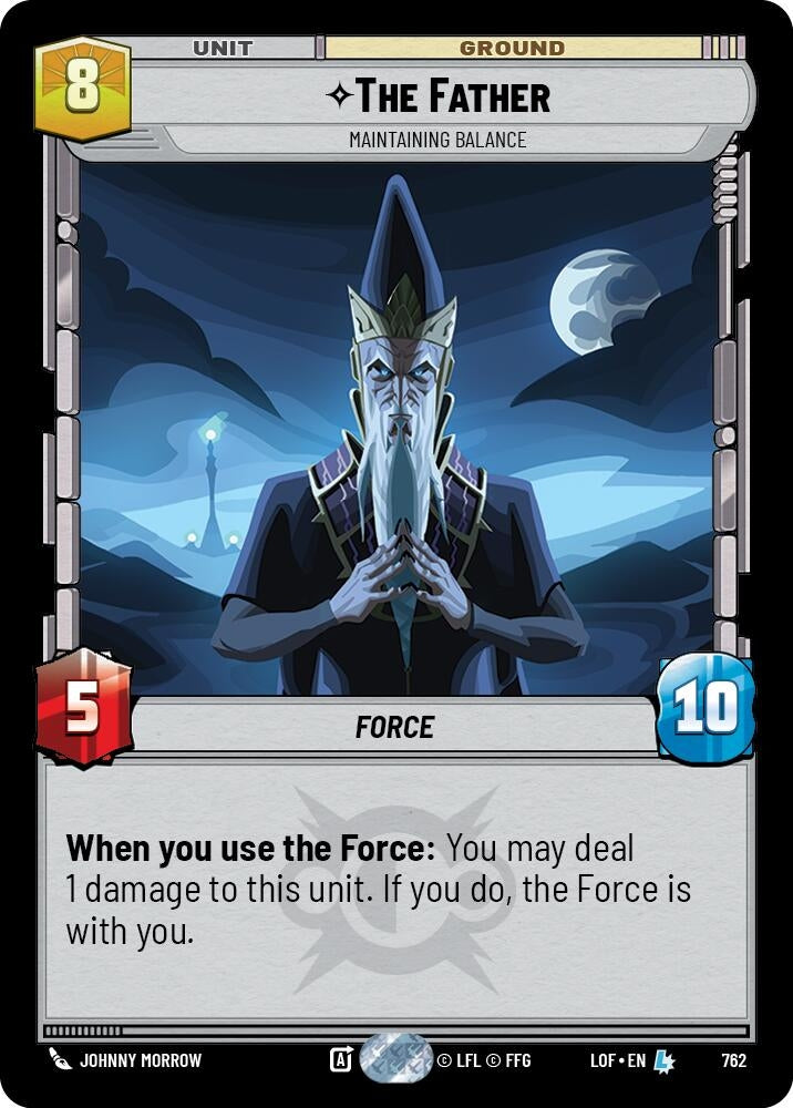 Image for The Father - Maintaining Balance (Foil) (762) (Legends of the Force) - Star Wars: Unlimited