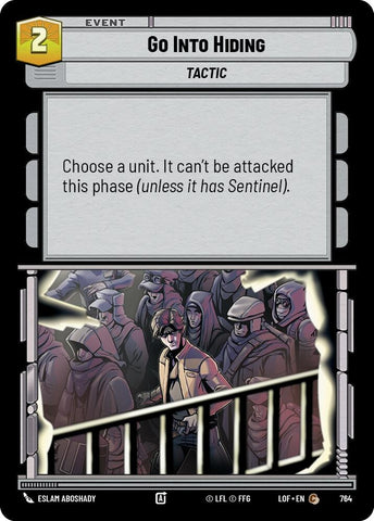 Image for Go Into Hiding (Foil) (764) (Legends of the Force) - Star Wars: Unlimited