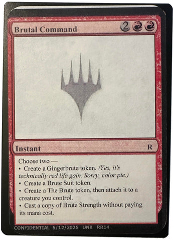 Image for Brutal Command (Un-Known Event Playtest Cards) - Magic: The Gathering
