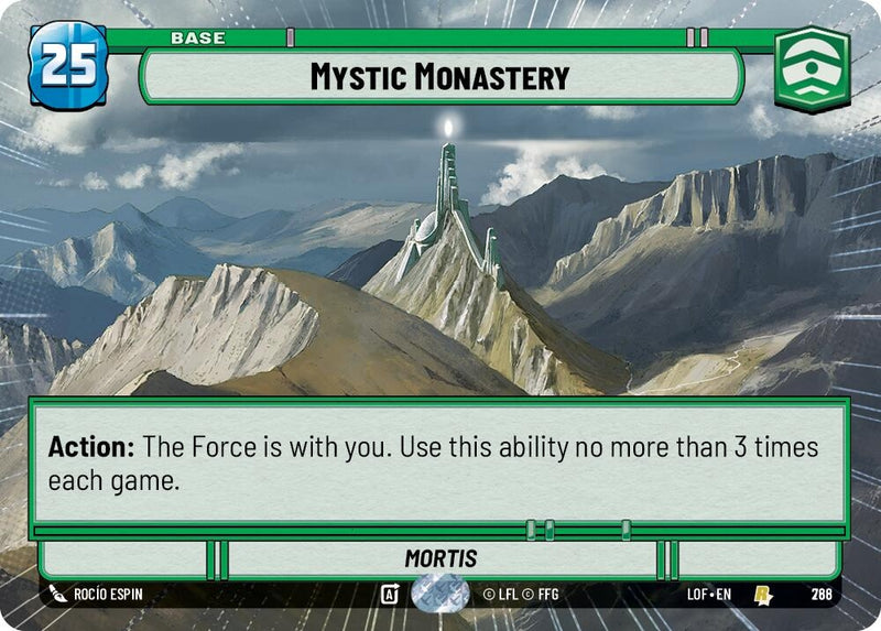 Image for Mystic Monastery (Hyperspace Foil) (768) (Legends of the Force) - Star Wars: Unlimited
