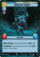 Image for Nameless Terror (Hyperspace Foil) (773) (Legends of the Force) - Star Wars: Unlimited