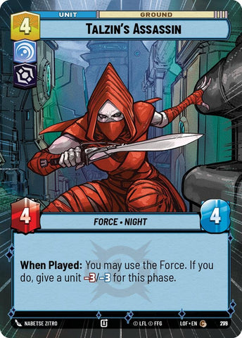 Image for Talzin's Assassin (Hyperspace Foil) (775) (Legends of the Force) - Star Wars: Unlimited