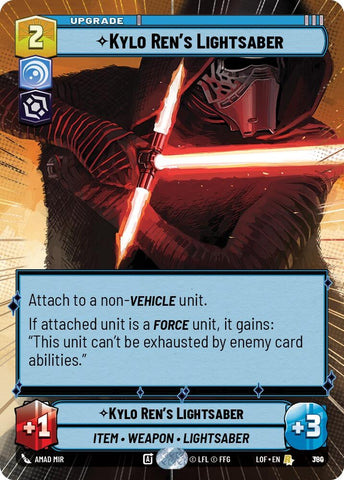 Image for Kylo Ren's Lightsaber (Hyperspace Foil) (780) (Legends of the Force) - Star Wars: Unlimited