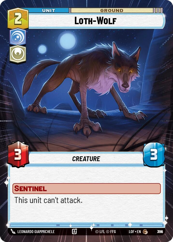Image for Loth-Wolf (Hyperspace Foil) (784) (Legends of the Force) - Star Wars: Unlimited