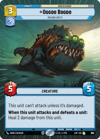Image for Oggdo Bogdo - Bogano Brute (Hyperspace Foil) (803) (Legends of the Force) - Star Wars: Unlimited