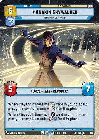 Image for Anakin Skywalker - Champion of Mortis (Hyperspace Foil) (810) (Legends of the Force) - Star Wars: Unlimited