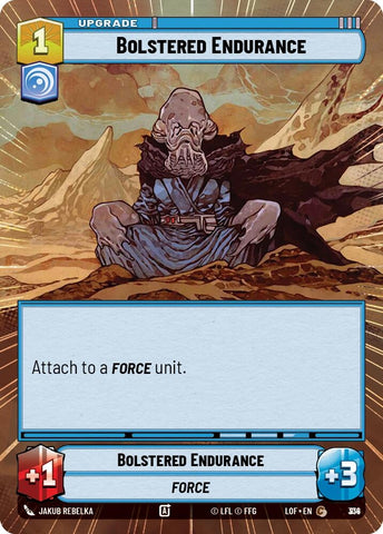 Image for Bolstered Endurance (Hyperspace Foil) (814) (Legends of the Force) - Star Wars: Unlimited