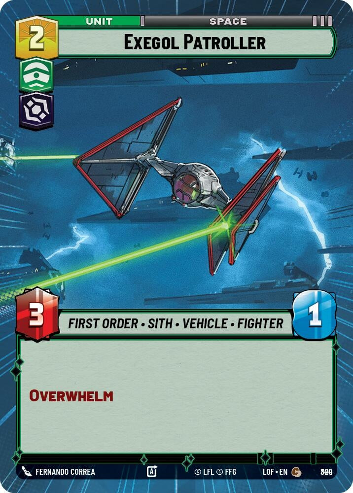 Image for Exegol Patroller (Hyperspace Foil) (820) (Legends of the Force) - Star Wars: Unlimited