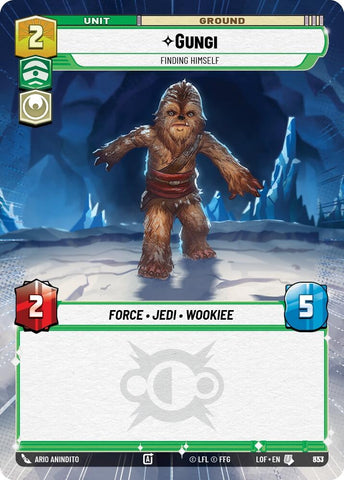 Image for Gungi - Finding Himself (Hyperspace Foil) (833) (Legends of the Force) - Star Wars: Unlimited