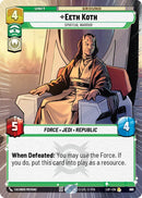 Image for Eeth Koth - Spiritual Warrior (Hyperspace Foil) (837) (Legends of the Force) - Star Wars: Unlimited