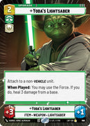 Image for Yoda's Lightsaber (Hyperspace Foil) (842) (Legends of the Force) - Star Wars: Unlimited