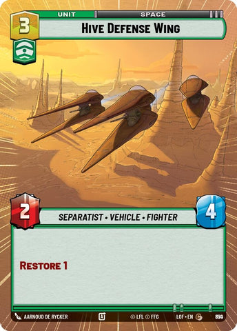 Image for Hive Defense Wing (Hyperspace Foil) (850) (Legends of the Force) - Star Wars: Unlimited