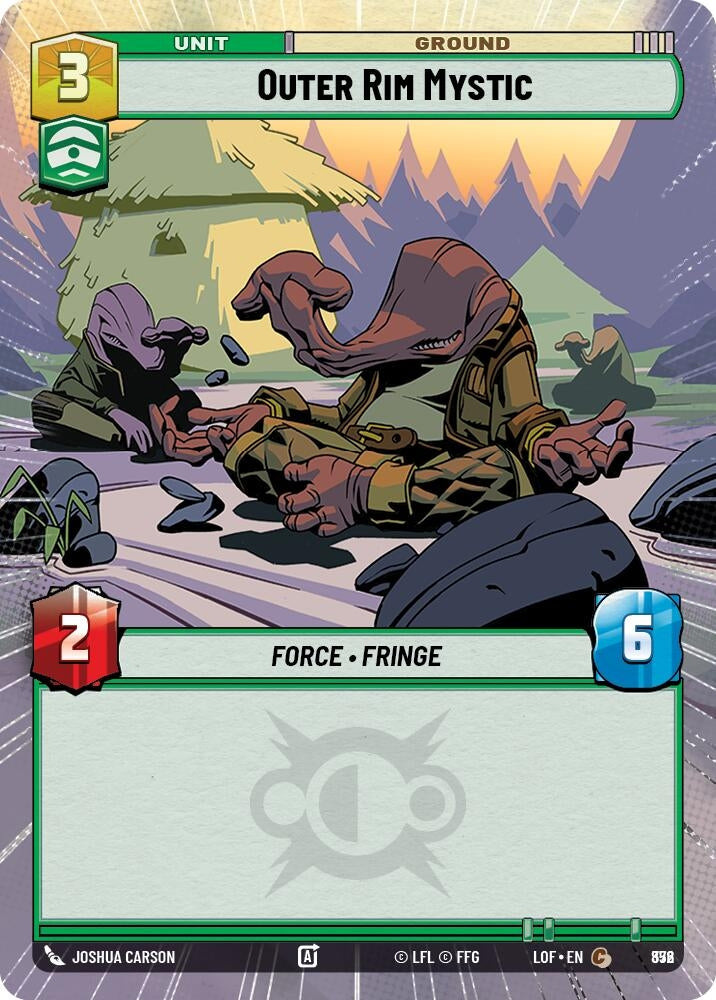 Image for Outer Rim Mystic (Hyperspace Foil) (852) (Legends of the Force) - Star Wars: Unlimited