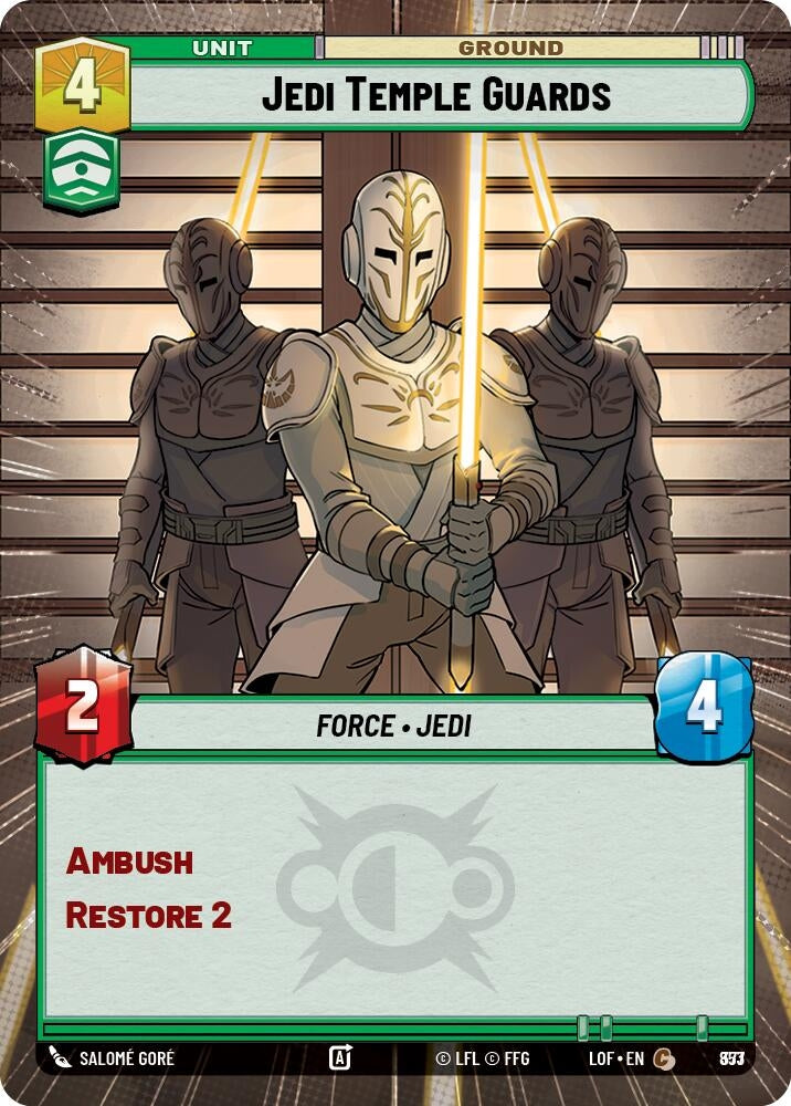 Image for Jedi Temple Guards (Hyperspace Foil) (853) (Legends of the Force) - Star Wars: Unlimited