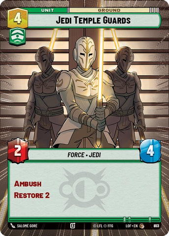 Image for Jedi Temple Guards (Hyperspace Foil) (853) (Legends of the Force) - Star Wars: Unlimited