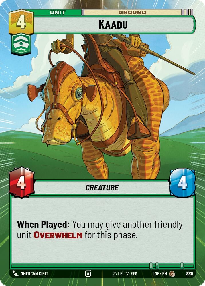 Image for Kaadu (Hyperspace Foil) (854) (Legends of the Force) - Star Wars: Unlimited