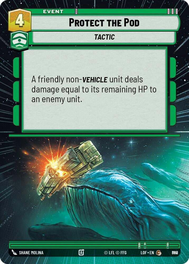 Image for Protect the Pod (Hyperspace Foil) (868) (Legends of the Force) - Star Wars: Unlimited