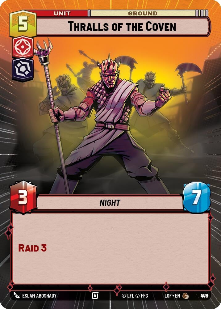 Image for Thralls of the Coven (Hyperspace Foil) (876) (Legends of the Force) - Star Wars: Unlimited