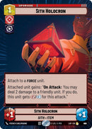 Image for Sith Holocron (Hyperspace Foil) (878) (Legends of the Force) - Star Wars: Unlimited